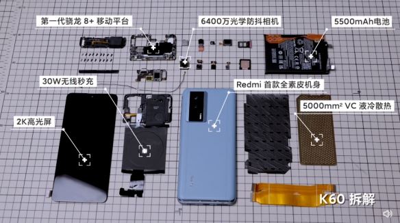 Redmi K60手机被小米官方暴力肢解：改造成机甲兔女郎