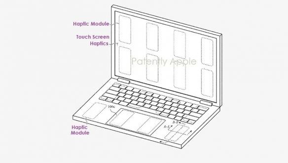 苹果MacBook新专利：掌托、触控板位置实现触控交互